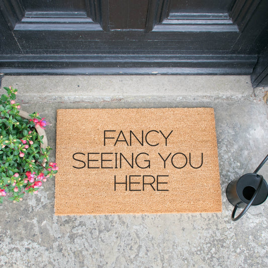 Fancy Seeing You Here Doormat-Kulani Home