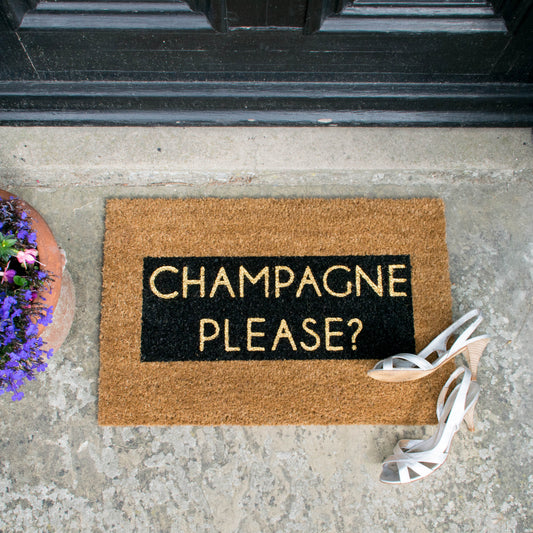 Glitter Champagne Doormat-Kulani Home
