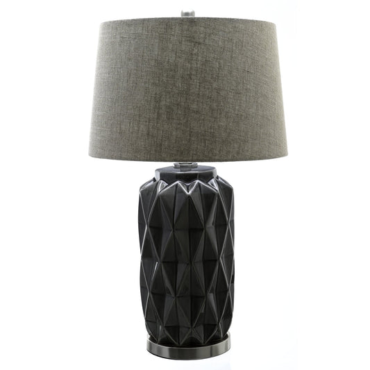 Grey Ceramic Lamp: A Timeless Illumination-Kulani Home