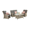 Grey Haven 4-Seat Sofa Set with Stylish Supper Table-Kulani Home
