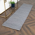 Grey Knitted Runner Rug (60 x 230cm)-Kulani Home
