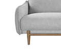 Grey Linen Louie 3 Seat Sofa-Kulani Home