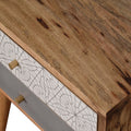 Grey Patterned Bedside Table: A Stylish and Functional Addition to Your Bedroom-Kulani Home
