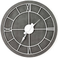 Grey Round Wall Clock-Kulani Home