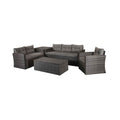 Grey Steel Frame Sofa Set: The Holly Collection-Kulani Home