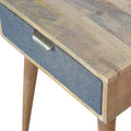 Grey Tweed Bedside Table: A Fusion of Materials and Style-Kulani Home