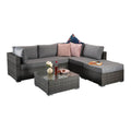 Grey Weave Corner Sofa: A Stylish Addition to Your Living Space-Kulani Home