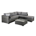 Grey Weave Corner Sofa: A Stylish Addition to Your Living Space-Kulani Home