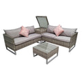 Grey Weave Corner Sofa Set: Stylish Comfort for Your Outdoor Oasis-Kulani Home