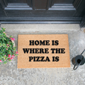 Home is where the pizza is Doormat-Kulani Home