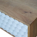 Honeycomb Hand Carved Coffee Table-Kulani Home
