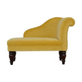 Luxurious Mustard Velvet Chaise Lounge: A Timeless Addition to Your Interior-Kulani Home
