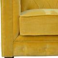Luxurious Mustard Velvet Chesterfield Sofa: A Captivating Statement Piece for Your Home-Kulani Home
