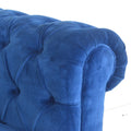 Luxurious Royal Blue Velvet Chesterfield Sofa: A Captivating Statement Piece for Your Home-Kulani Home
