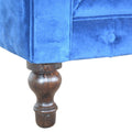Luxurious Royal Blue Velvet Chesterfield Sofa: A Captivating Statement Piece for Your Home-Kulani Home