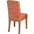 Luxurious Tan Faux Leather Dining Chair: A Perfect Blend of Elegance and Functionality-Kulani Home