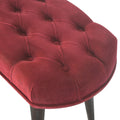 Luxurious Wine Red Velvet Deep Button Bench: A Nordic-inspired Masterpiece for your Home-Kulani Home