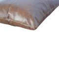 Luxury Buffalo Hide Leather Square Scatter Cushion-Kulani Home