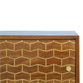 Luxury Chestnut and Gold Art Pattern Sideboard-Kulani Home