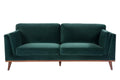 Midnight Blue Velvet 3-Seat Mickey Sofa: A Luxurious Statement Piece for Your Living Room-Kulani Home