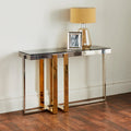 Nexus Gold and Silver Console Table-Kulani Home