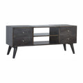 Nordic Ash Black Media Console: A Stylish Storage Solution for Your Living Room-Kulani Home