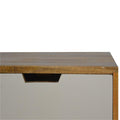 Nordic Elegance: Two-Tone Grey and White Media Unit with Drawers-Kulani Home