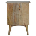 Nordic Oak-ish Finish Wood Bedside Table with 2 Drawers-Kulani Home