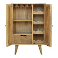 Nordic Oak Wine Storage Cabinet-Kulani Home