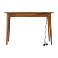 Nordic Oak Writing Desk with Cable Access and Storage Drawers-Kulani Home