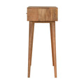 Nordic Wood Console Table with Champagne Cube Design-Kulani Home