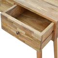 Patchwork Patterned Solid Mango Wood Console Table-Kulani Home