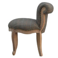 Petite Multi Tweed French Chair: A Chantilly Style Masterpiece-Kulani Home