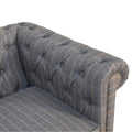 Pewter Tweed Chesterfield 2 Seater Sofa: The Elegance of Country Style-Kulani Home