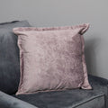 Pink Crushed Velvet Cushion - Feather Filled-Kulani Home