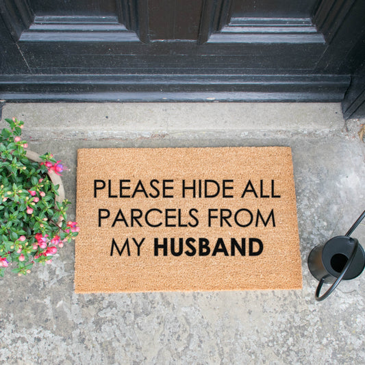 Please Hide All Parcels From My Husband Doormat-Kulani Home