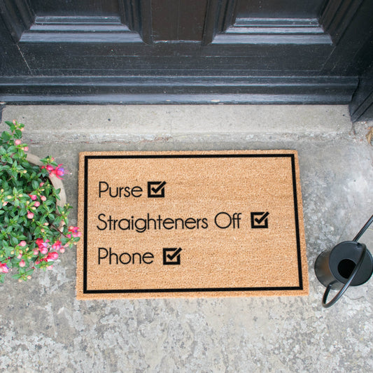 Purse, Straighteners , Phone Doormat-Kulani Home