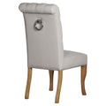 Roll Top Dining Chair with Ring Pull-Kulani Home