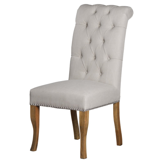 Roll Top Dining Chair with Ring Pull-Kulani Home