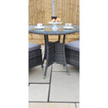 Round Wicker Bistro Table - Stylish Outdoor Dining Essential-Kulani Home