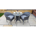 Round Wicker Bistro Table - Stylish Outdoor Dining Essential-Kulani Home
