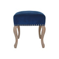 Royal Blue Velvet French Style Bench - A Timeless Masterpiece for Your Home-Kulani Home