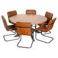 Rustic Elegance: Handcrafted Live Edge Acacia Wood Dining Table-Kulani Home