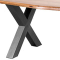 Rustic Elegance: Handcrafted Live Edge Large Dining Table-Kulani Home