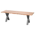 Rustic Elegance: Handcrafted Live Edge Large Dining Table-Kulani Home