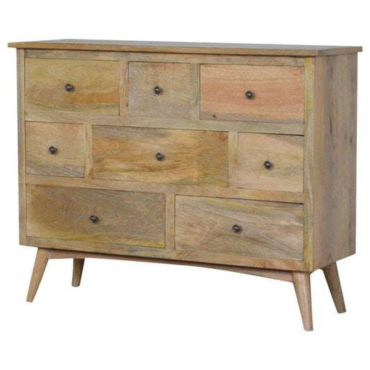 Rustic Nordic 8-Drawer Wooden Chest-Kulani Home