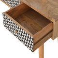 Rustic Oak-Ish Nordic Console Table with Three Drawers-Kulani Home