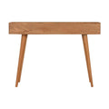Rustic Oak-Ish Nordic Console Table with Three Drawers-Kulani Home