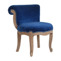 Sapphire Studded Accent Chair-Kulani Home