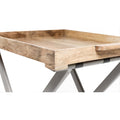 Scandinavian Elegance: The Versatile Mango Wood Folding Butler Tray Table-Kulani Home
